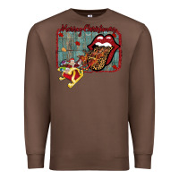 Chestnut Merry Christmas Lips Santa Premium Sweatshirt - Bettercallsaul