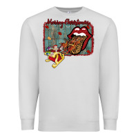 Dove Grey Merry Christmas Lips Santa Premium Sweatshirt - Bettercallsaul
