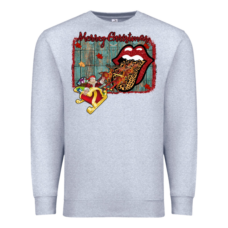Merry Christmas Lips Santa Premium Sweatshirt by Bettercallsaul | Teevron
