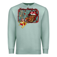 Seafoam Merry Christmas Lips Santa Premium Sweatshirt - Bettercallsaul