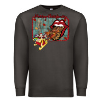 Smoke Merry Christmas Lips Santa Premium Sweatshirt - Bettercallsaul