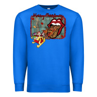 True Royal Merry Christmas Lips Santa Premium Sweatshirt - Bettercallsaul
