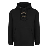 Black Feminine Camouflage Patterned Mom Skull Heavyweight Hoodie - Bettercallsaul