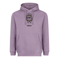Lavender Feminine Camouflage Patterned Mom Skull Heavyweight Hoodie - Bettercallsaul