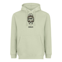 Matcha Feminine Camouflage Patterned Mom Skull Heavyweight Hoodie - Bettercallsaul