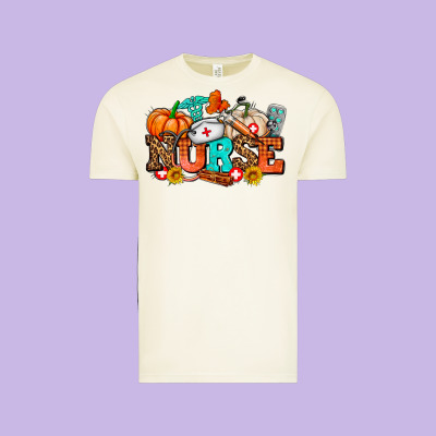 Nurse With Fall Element Vintage Tee Designed By Adodesignshop