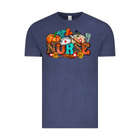 Vintage Denim nurse with fall element Vintage Tee - AdoDesignShop