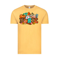 Vintage Mustard nurse with fall element Vintage Tee - AdoDesignShop