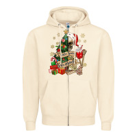 Sandshell sorta scary sorta merry skeleton christmas tree Zipper Hoodie - MaliasSmallBusiness
