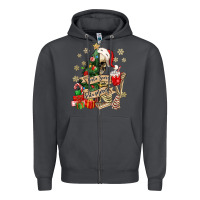 Smoke sorta scary sorta merry skeleton christmas tree Zipper Hoodie - MaliasSmallBusiness