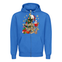 True Royal sorta scary sorta merry skeleton christmas tree Zipper Hoodie - MaliasSmallBusiness