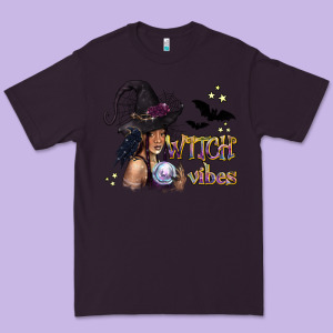 Black Witch Vibes Premium Tee Designed By Texasbilliewilder
