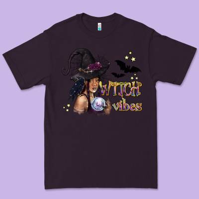 Black Witch Vibes Premium Tee Designed By Texasbilliewilder