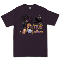 Plum Black Witch Vibes Premium Tee - texasbilliewilder
