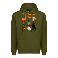 Army Green Things That Make Me Happy Premium Hoodie - texasbilliewilder