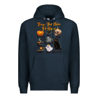 Navy Things That Make Me Happy Premium Hoodie - texasbilliewilder