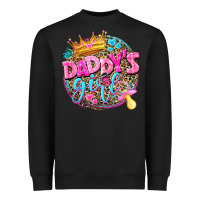 Black daddys girl Heavyweight Sweatshirt - NancyCooperArtShop