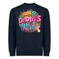 Navy daddys girl Heavyweight Sweatshirt - NancyCooperArtShop