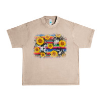 French Oak serape cowhide sunflower background Urban Heavy Tee - AdoDesignShop