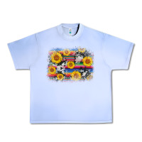 Grape Ice serape cowhide sunflower background Urban Heavy Tee - AdoDesignShop
