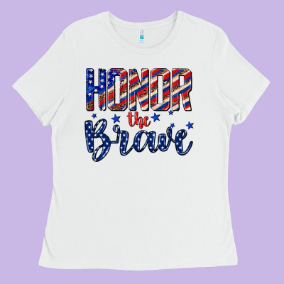 Honor The Brave Ladies Tee Designed By Texasbilliewilder
