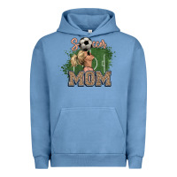 Pigment Pebble Blue Soccer Mom Mother's Day Urban Hoodie - HowdyJamesFarm