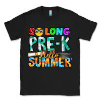 Black So Long Pre K Hello Summer Classic Tee - CowhideDigitalArt