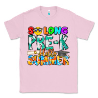 Bubblegum Pink So Long Pre K Hello Summer Classic Tee - CowhideDigitalArt