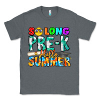 Charcoal Heather So Long Pre K Hello Summer Classic Tee - CowhideDigitalArt