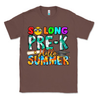 Chestnut So Long Pre K Hello Summer Classic Tee - CowhideDigitalArt
