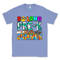 Colony Blue So Long Pre K Hello Summer Classic Tee - CowhideDigitalArt