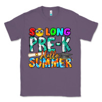 Lavender So Long Pre K Hello Summer Classic Tee - CowhideDigitalArt