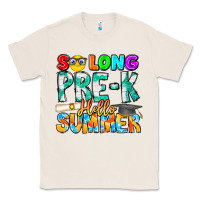 Natural So Long Pre K Hello Summer Classic Tee - CowhideDigitalArt