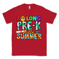 Red So Long Pre K Hello Summer Classic Tee - CowhideDigitalArt