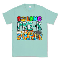 Seafoam So Long Pre K Hello Summer Classic Tee - CowhideDigitalArt