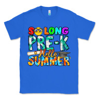 True Royal So Long Pre K Hello Summer Classic Tee - CowhideDigitalArt