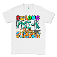 White So Long Pre K Hello Summer Classic Tee - CowhideDigitalArt