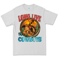 Dove Grey long live the cowboys Premium Tee - Zillion Design Studio