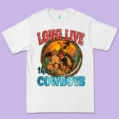 Long Live The Cowboys Premium Tee Designed By Zillion Design Studio
