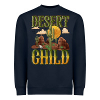 Navy desert child cactus Heavyweight Sweatshirt - NancyCooperArtShop