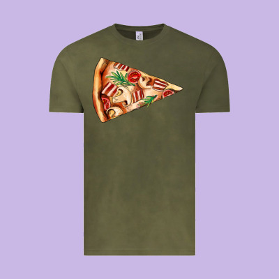 Pizza Slice Vintage Tee Designed By Adodesignshop