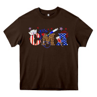 Chocolate Brown cma certified medical Heavy Core Tee - texasbilliewilder