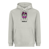 Moon Dust Purple Glitter, Leopard Patterned Mom Skull Heavyweight Hoodie - Bettercallsaul