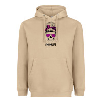 Mushroom Purple Glitter, Leopard Patterned Mom Skull Heavyweight Hoodie - Bettercallsaul