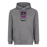 Storm Purple Glitter, Leopard Patterned Mom Skull Heavyweight Hoodie - Bettercallsaul