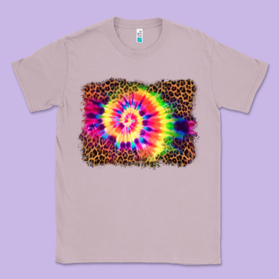 Tie Die Background Classic Tee Designed By Barkaloodesign