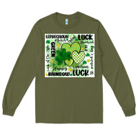 Army Green st patricks day Long Sleeve Tee - MaliasSmallBusiness