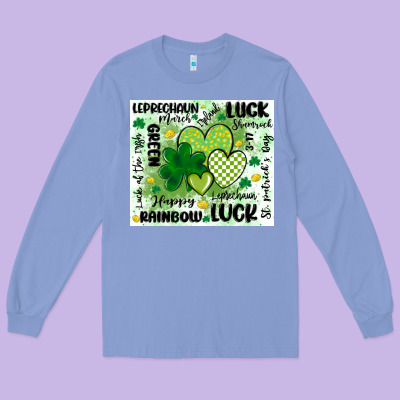 St Patricks Day Long Sleeve Tee Designed By Maliassmallbusiness