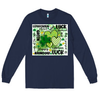 Navy st patricks day Long Sleeve Tee - MaliasSmallBusiness