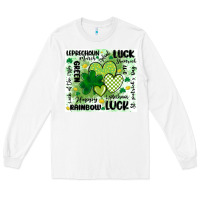 White st patricks day Long Sleeve Tee - MaliasSmallBusiness